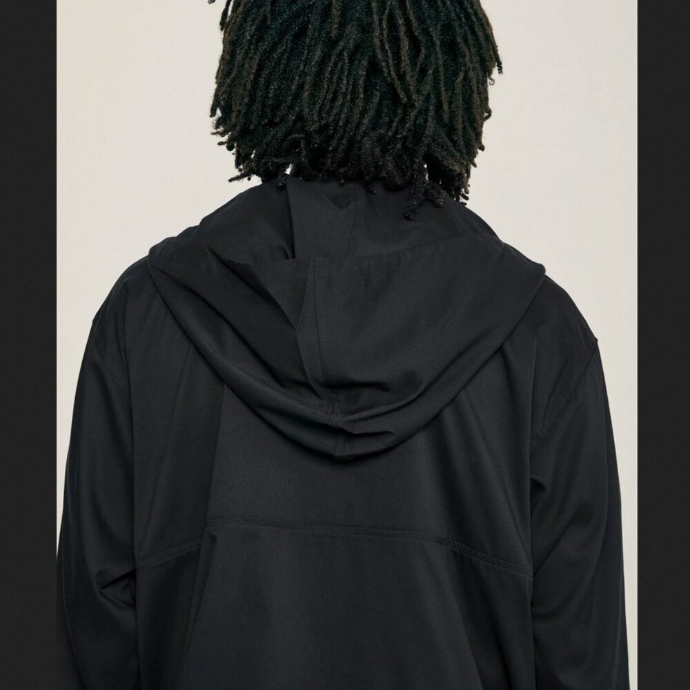 EUC GIRLFRIEND COLLECTIVE Men's Black Swish Half-Zip Windbreaker Jacket 5X - Picture 3 of 16